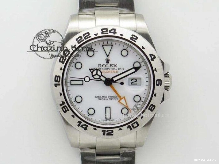 1224 DayDate 40 SS GSF Gain Weight White Roman Dial Diamonds Bezel on President Bracelet A Sustainable 1920